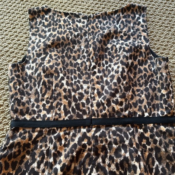 Loft Petite dress size 2P sleeveless leopard print - Picture 7 of 14